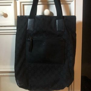 Vintage Authentic Gucci Canvas Bag